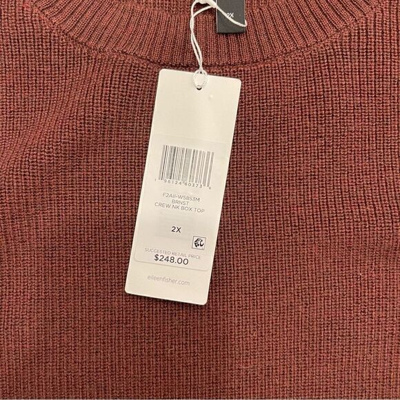 Eileen Fisher Womens Merino Wool Crewneck Tunic Sweater - Picture 7 of 7